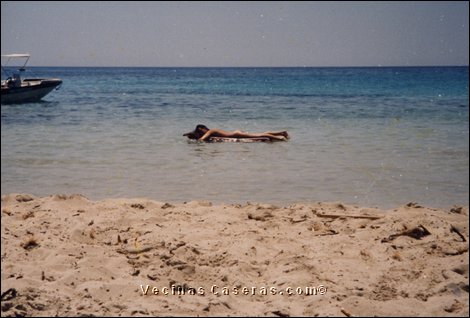 Tatiana en la playa